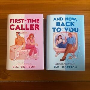 First-Time Caller & And Now, Back to You - Pink and Blue Hardcover Set
